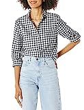 Amazon Essentials Women's Long-Sleeve Ruffle Detail Flannel Shirt | Amazon (US)