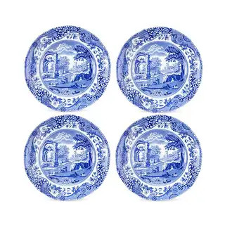Spode Set of 4 Blue Italian Plates -  9-Inch - Luncheon Plates | Bed Bath & Beyond