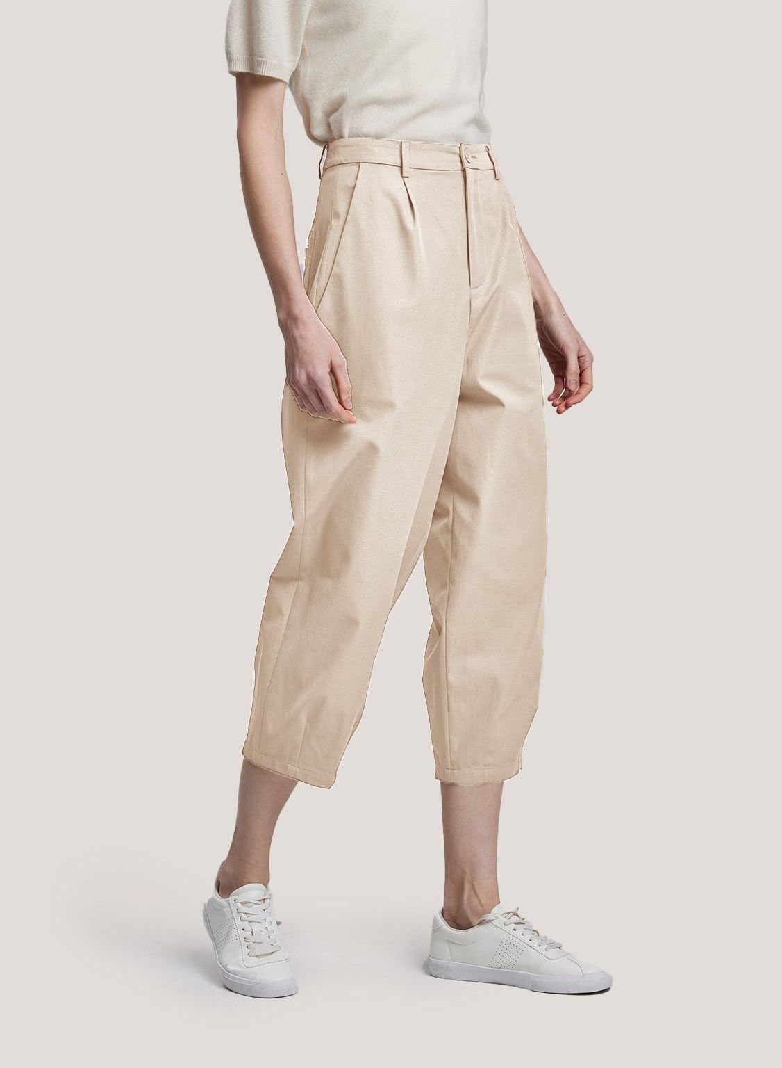 Add dimension to any look with these timeless trousers. Designed in a high-rise, tapered leg silh... | Gentle Herd