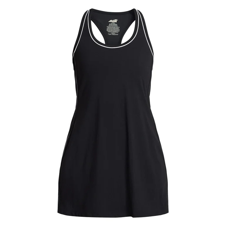 Avia Women's Piped Trim Active Dress, Sizes XS-XXXL | Walmart (US)