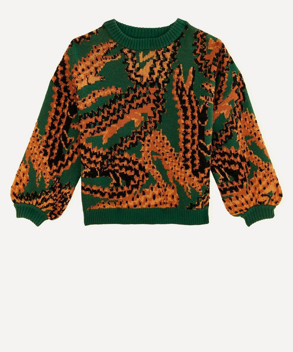 FARM Rio Women's Green Croco Knit Jumper | Liberty London (US)
