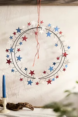 Americana Star Iron Wreath | Anthropologie (US)