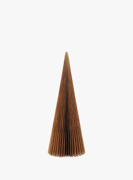 Gold Decorative Cone Tree, Modern Holiday Accent with Shimmer Finish for Mantel, Tabletop or Cent... | Amazon (US)