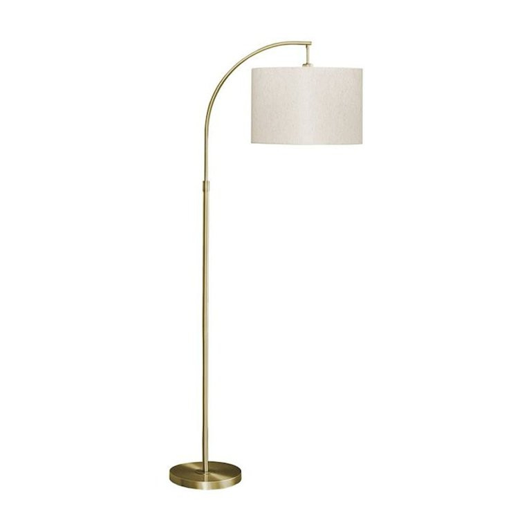 Lighting - 65"H - Floor Lamp - Brass Metal - Ivory Shade - Contemporary | Walmart (US)
