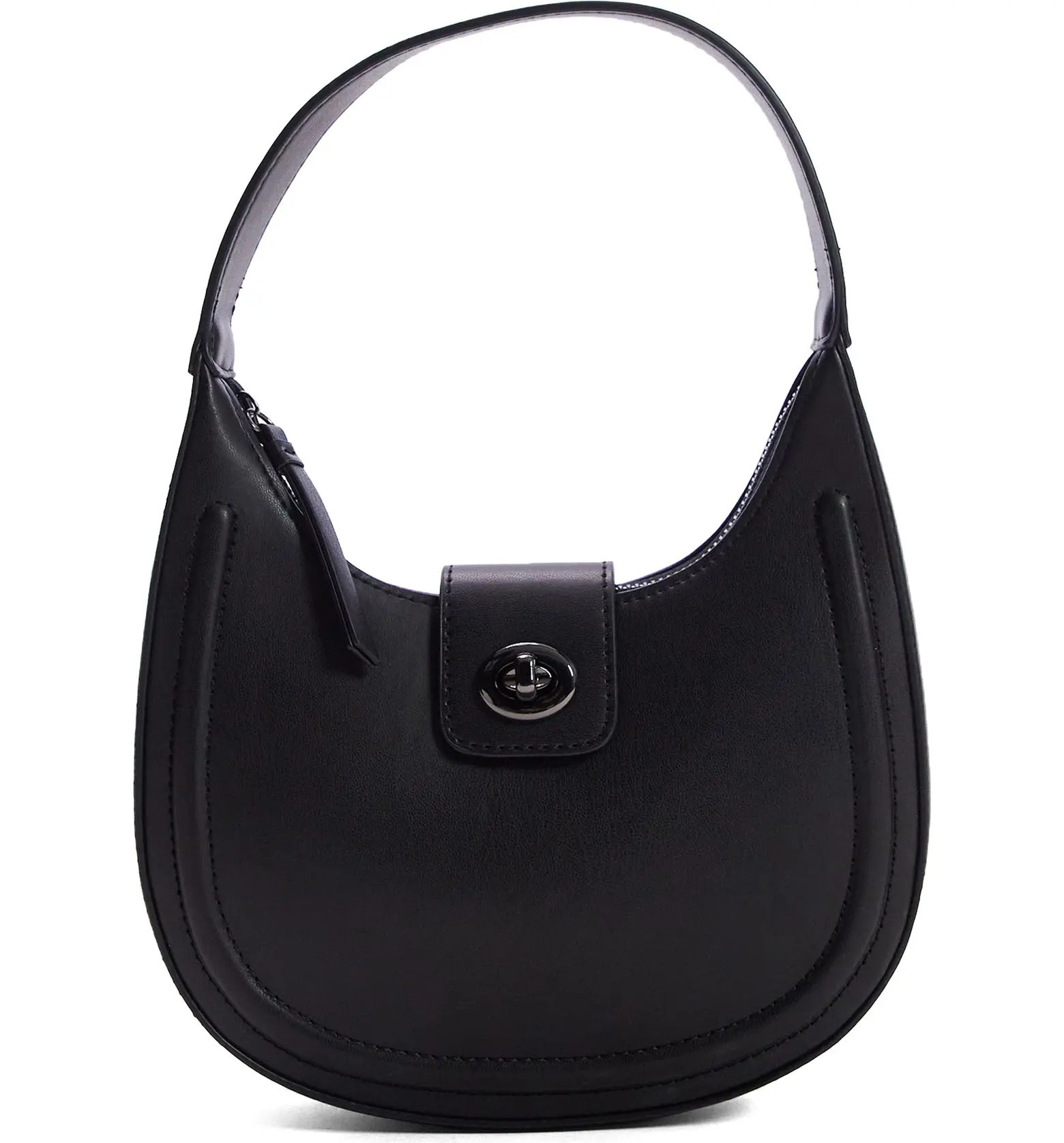 Twist Lock Faux Leather Shoulder Bag | Nordstrom