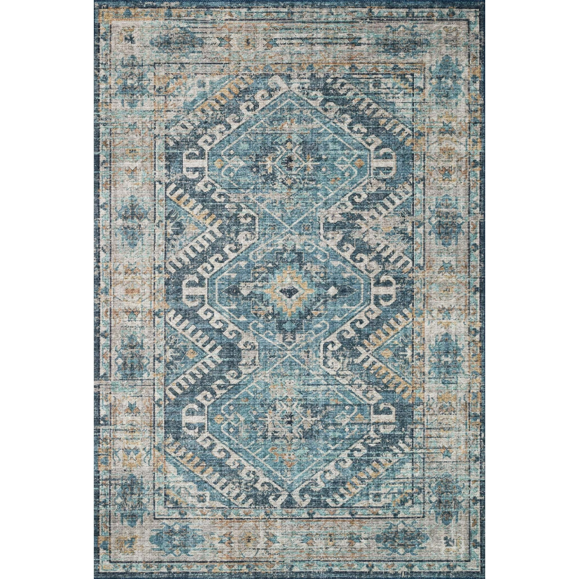 Loloi II Skye Oriental Denim / Natural Area Rug | Walmart (US)