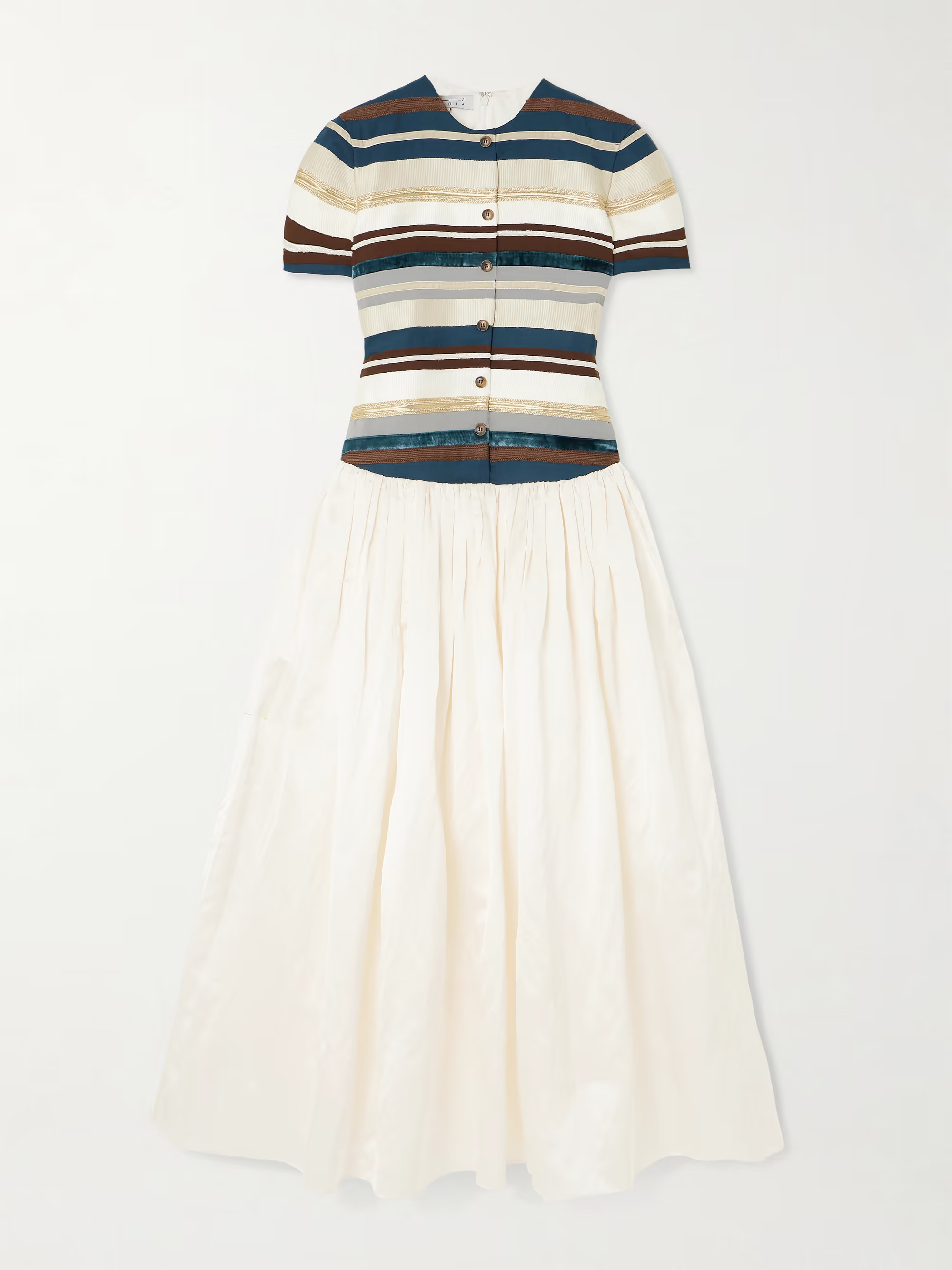 Sadu paneled satin midi dress | NET-A-PORTER (US)