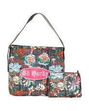 Printed Tote With Pouch | TJ Maxx