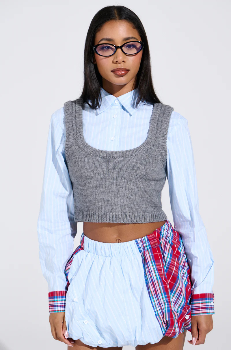 LAURA TWO FOR ONE BUTTON UP SHIRT | AKIRA