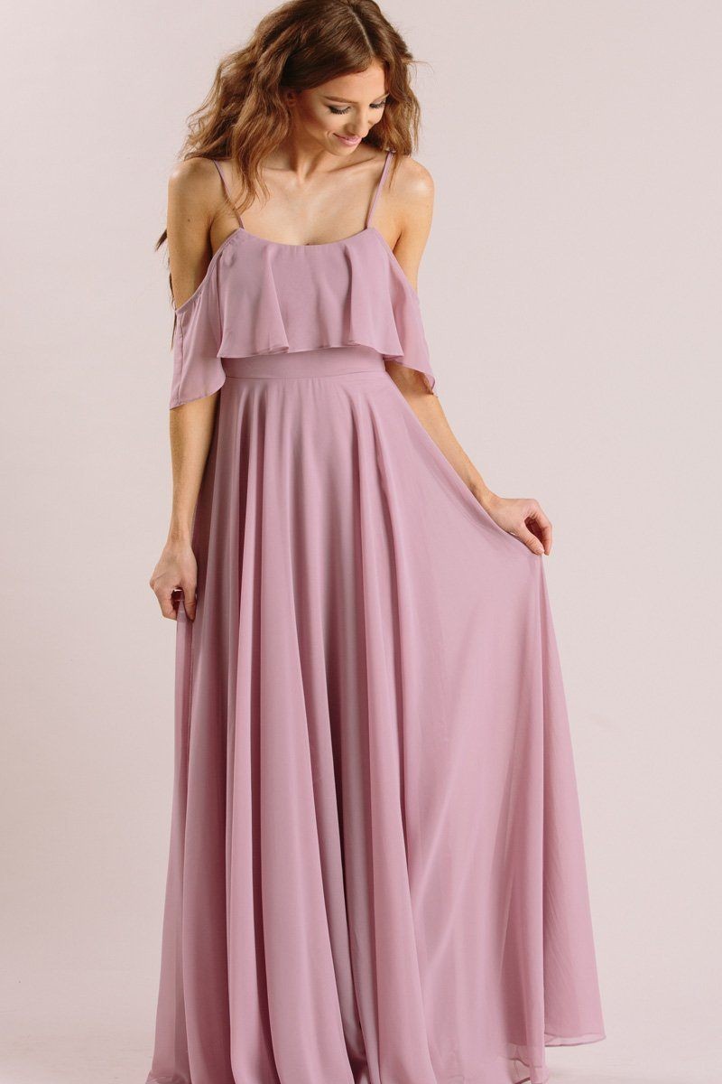 Adele Lavender Ruffle Maxi Dress | Morning Lavender