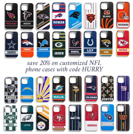 A great gift for guys and girls, alike! 🏈 These NFL football phone cases are completely customizable, which always makes for a great gift. Use code HURRY for 20% off!

#LTKunder50 #LTKsalealert #LTKHoliday