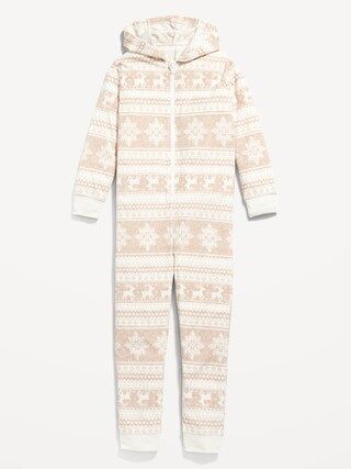 Gender-Neutral Matching Fair Isle One-Piece Pajamas for Kids | Old Navy (US)