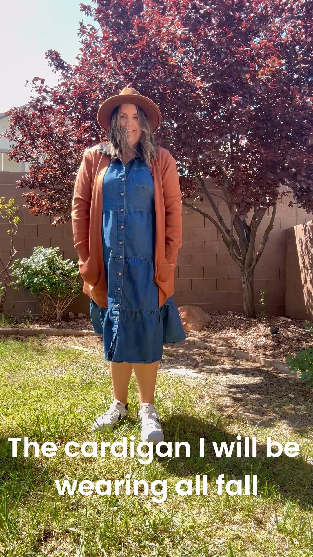 Cardigans are a must have for the fall! This caramel color kimono cardigan from Amazon is my favorite and I will definitely be wearing it on repeat. It is so soft and comfortable and fit true size. I paired it with a chambray button up dress, a brown hat and my Nike court legacies lifts. For a casual, everyday fall outfit! My dress is old from a local boutique, but I linked similar ones below.

#LTKMidsize #LTKSeasonal #LTKFindsUnder50