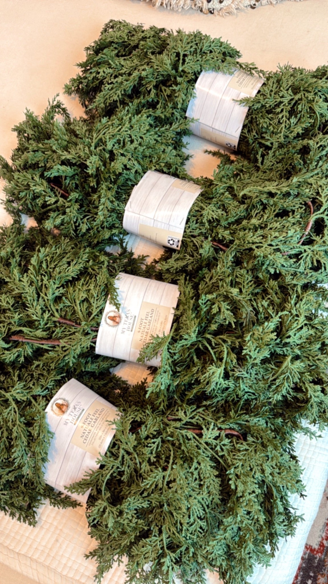 Got my garlands!! Apparently these sold out so quick last year, so I grabbed a bunch! 

#LTKFindsUnder50 #LTKSeasonal #LTKHome