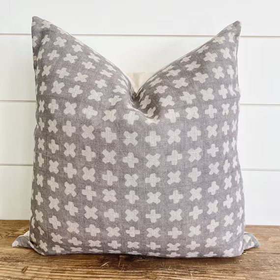 JOSIE  Gray & Ivory Pillow Cover  Neutral Pillow  Gray and | Etsy | Etsy (US)