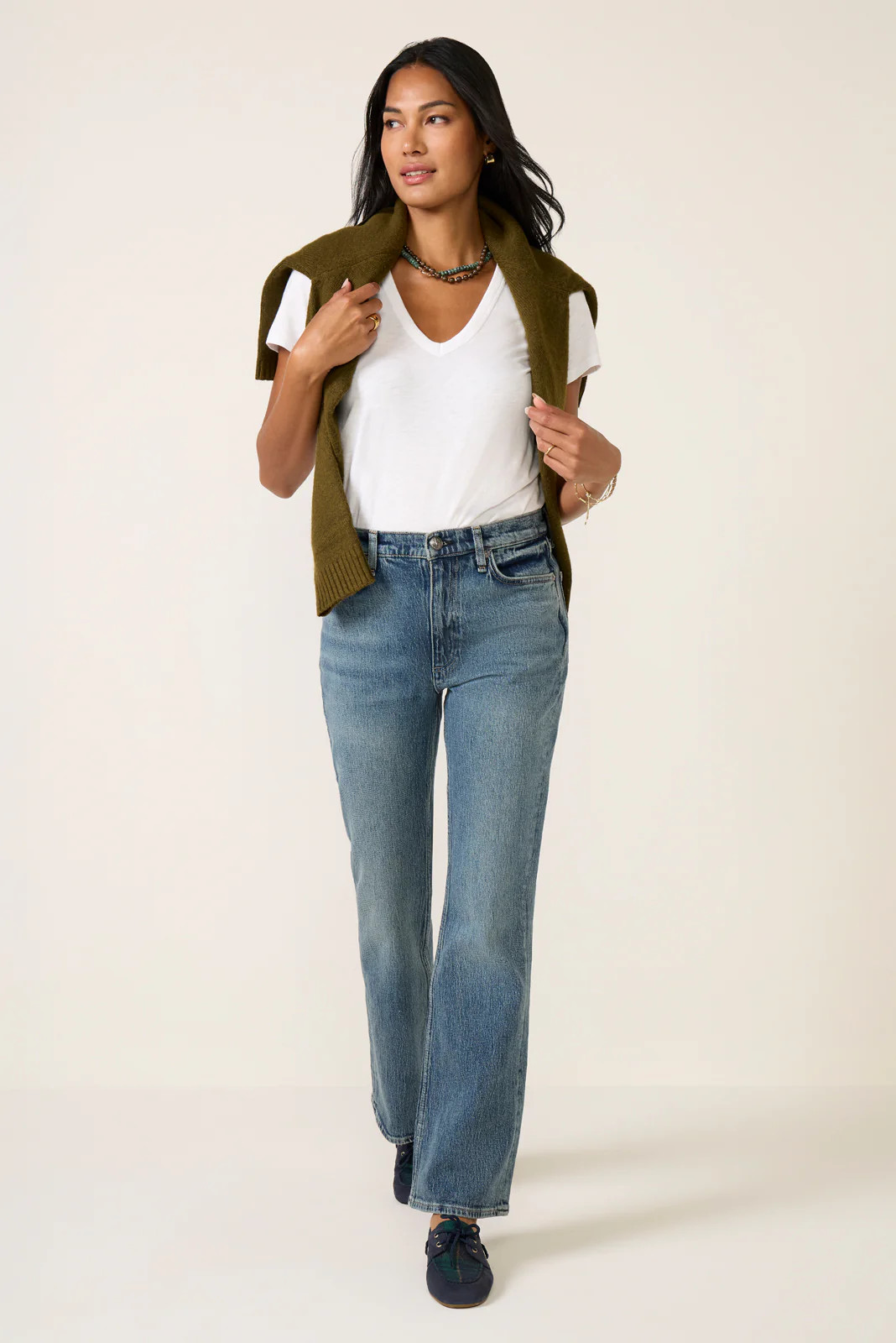 RAG AND BONE Women's Peyton Full Length Bootcut Jean, Size 31, Blue | Evereve