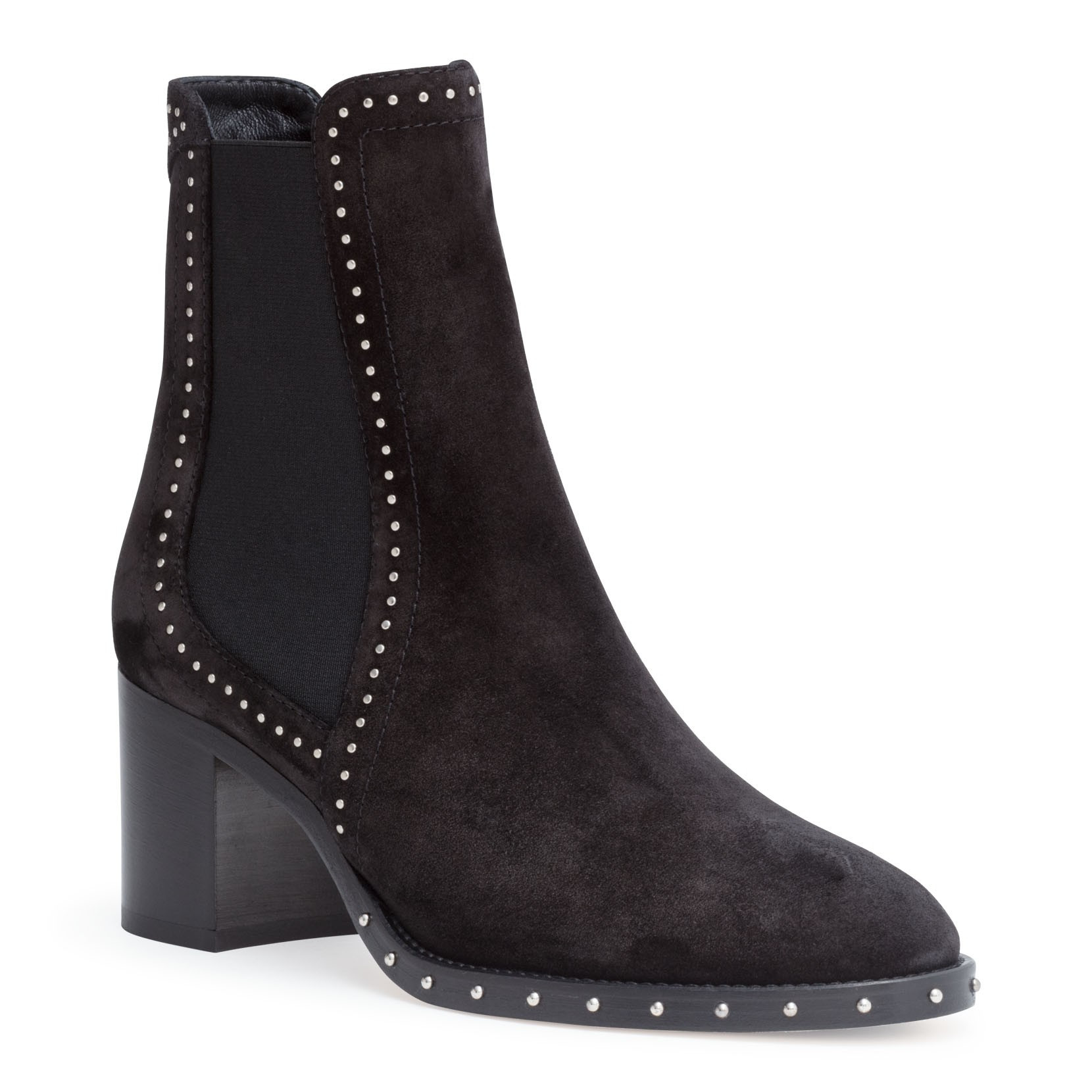 Merril 65 Black Suede Stud Boots | Shop Savannahs (US)