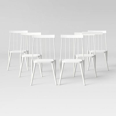 Windsor 6pk Patio Chair - White - Project 62™ | Target