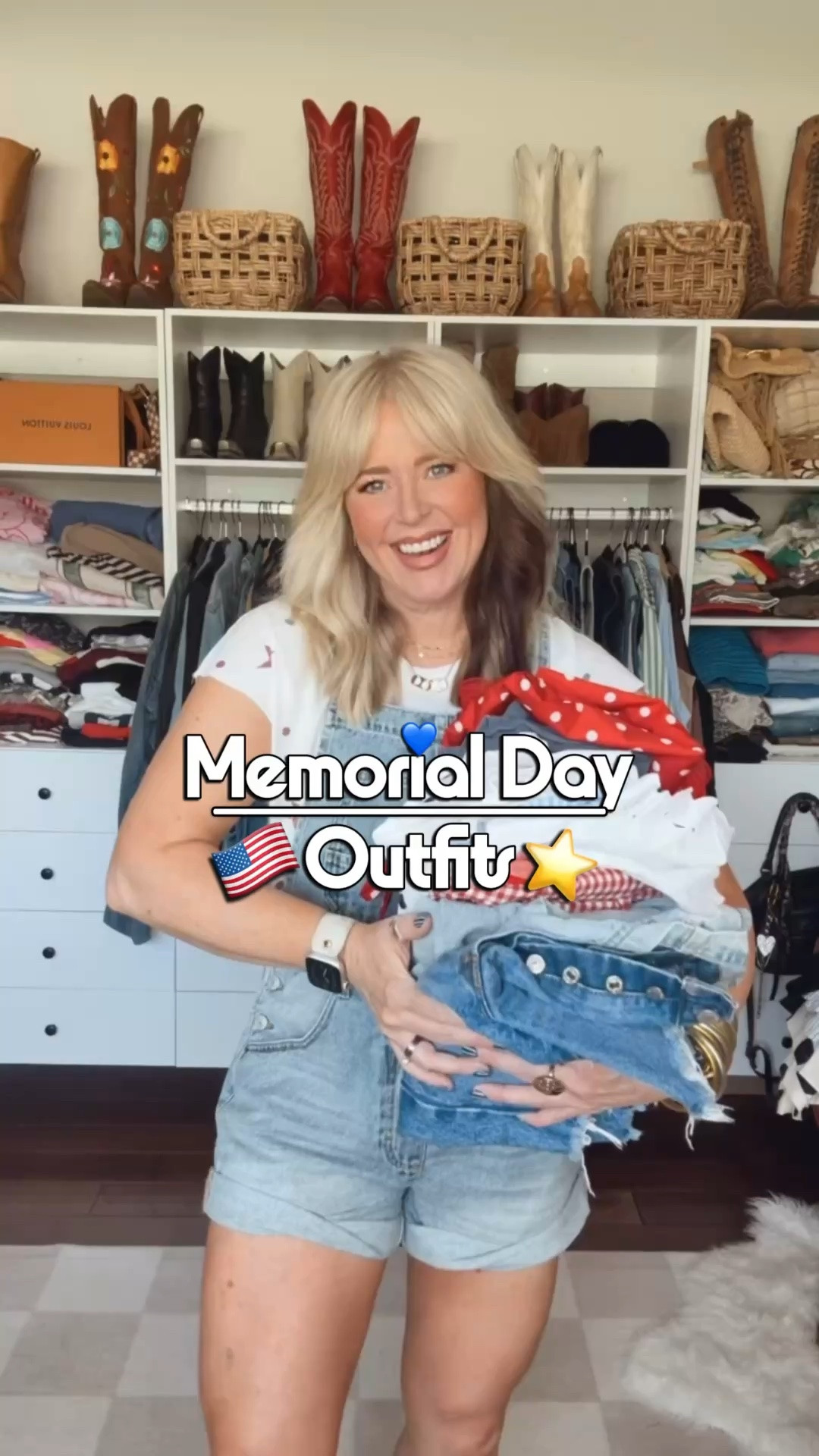 Here’s some fun inspo! 🇺🇸♥️💙
I’m a size 8/M in everything but 
the sleeveless denim shirt is a XS (it runs big) 
#memorialday #redwhiteandblueoutfits #summeroutfits

#LTKOver40