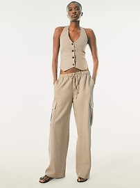 Linen-Cotton Halter Vest | Gap (US)