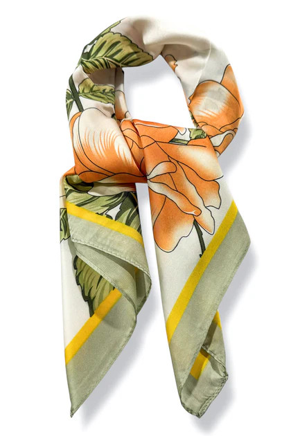 There Are Signs Green Floral Scarf | The Willow Tree