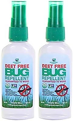 Greenerways Organic Mosquito Insect Repellent Travel Size, Premium, USDA Organic, DEET-Free, Natu... | Amazon (US)