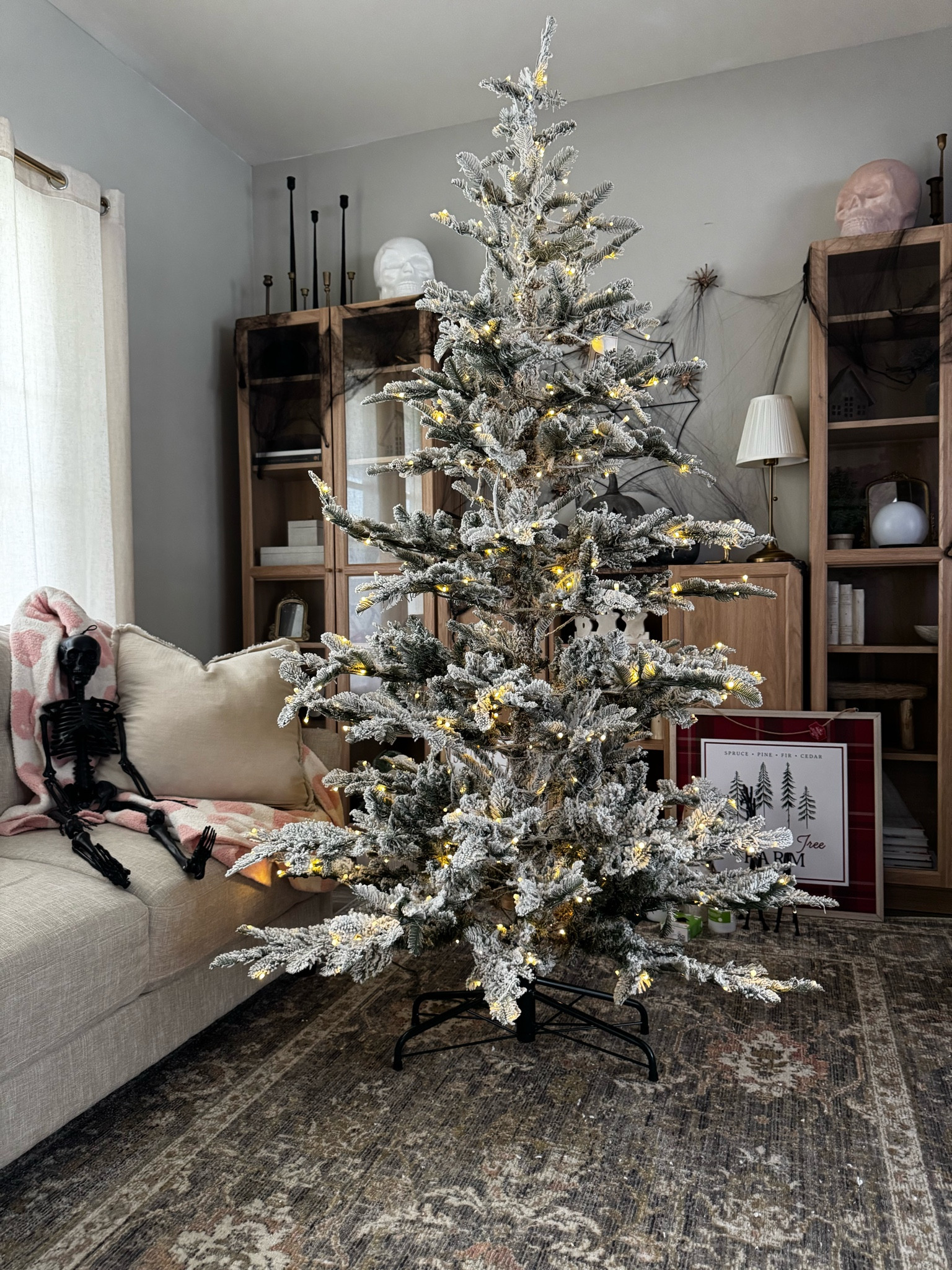 7' King Noble Flock Artificial Christmas Tree with 500 Warm White LED Lights

#LTKHome #LTKSeasonal #LTKSaleAlert