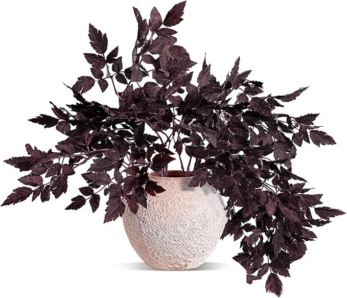 Lyrow 2 Pack Artificial Cimicifuga Plant Leaf Spray Faux Plum Cimicifuga Ramosa Leaf Branch Fall ... | Amazon (US)