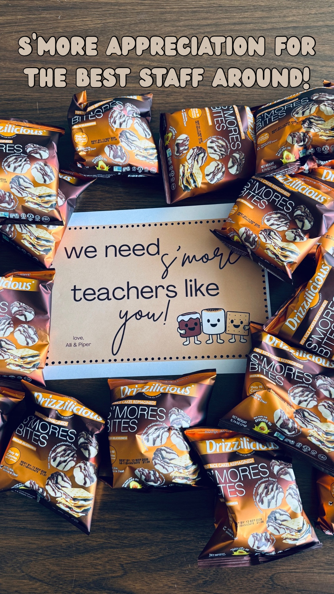 s’more appreciation for the best staff around! 🍫🔥🤍 April staff appreciation goodie!