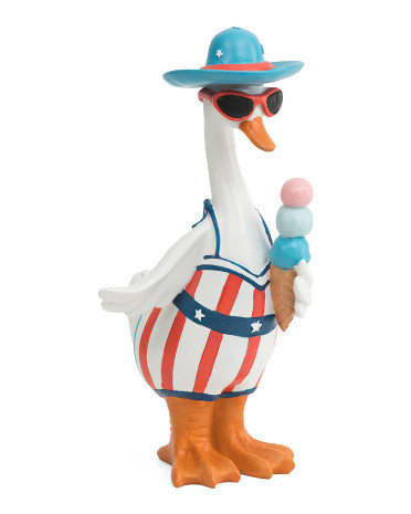 Duck With Ice Cream And Sunglasses Figurine | TJ Maxx