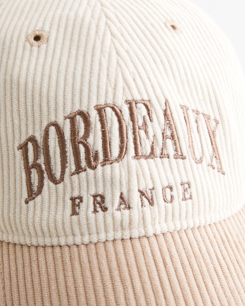 Corduroy Graphic Baseball Hat | Abercrombie & Fitch (US)