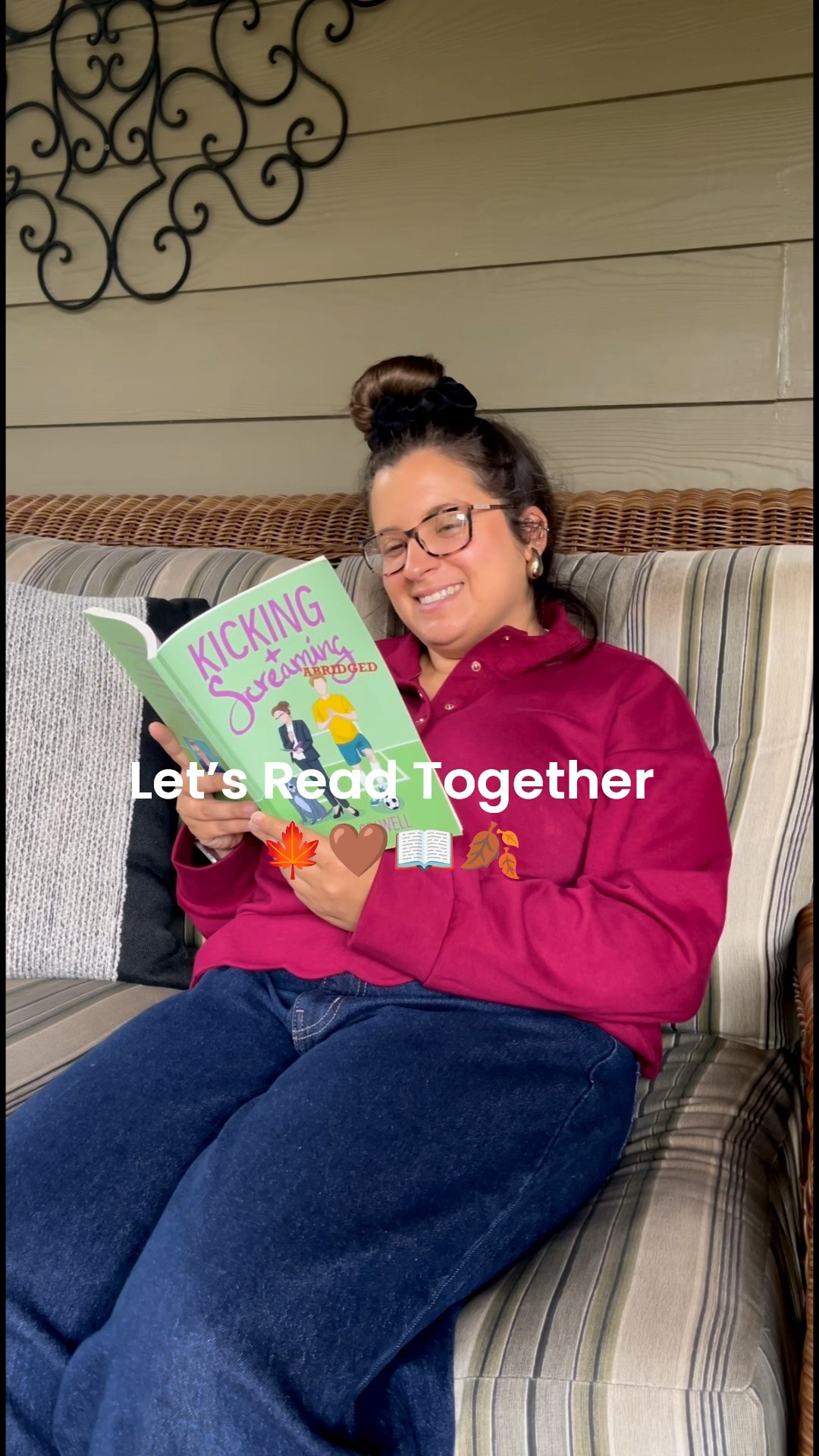 Let’s Read Together 🍁🤎📖🍂 

📖 Book: Kicking + Screaming: Abridged by A. M. Colwell 

#readingvlog #readwithme #morningvlog #readtogether #cozyvlog