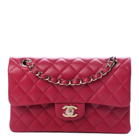 CHANEL

Caviar Quilted Small Double Flap Dark Pink | Fashionphile