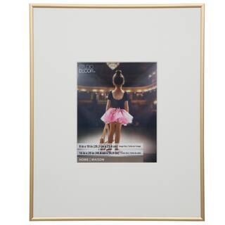 Gold Aluminum Frame, 16" x 20" with 8" x 10" Mat, Home Collection By Studio Décor® | Michaels Stores