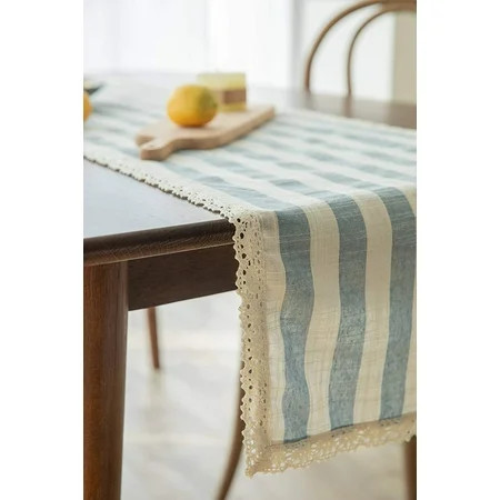 Burlap Cotton Table Runner 14x72 Inches Long Rustic Style Farmhouse Boho Table Runner Wedding Bridal | Walmart (US)