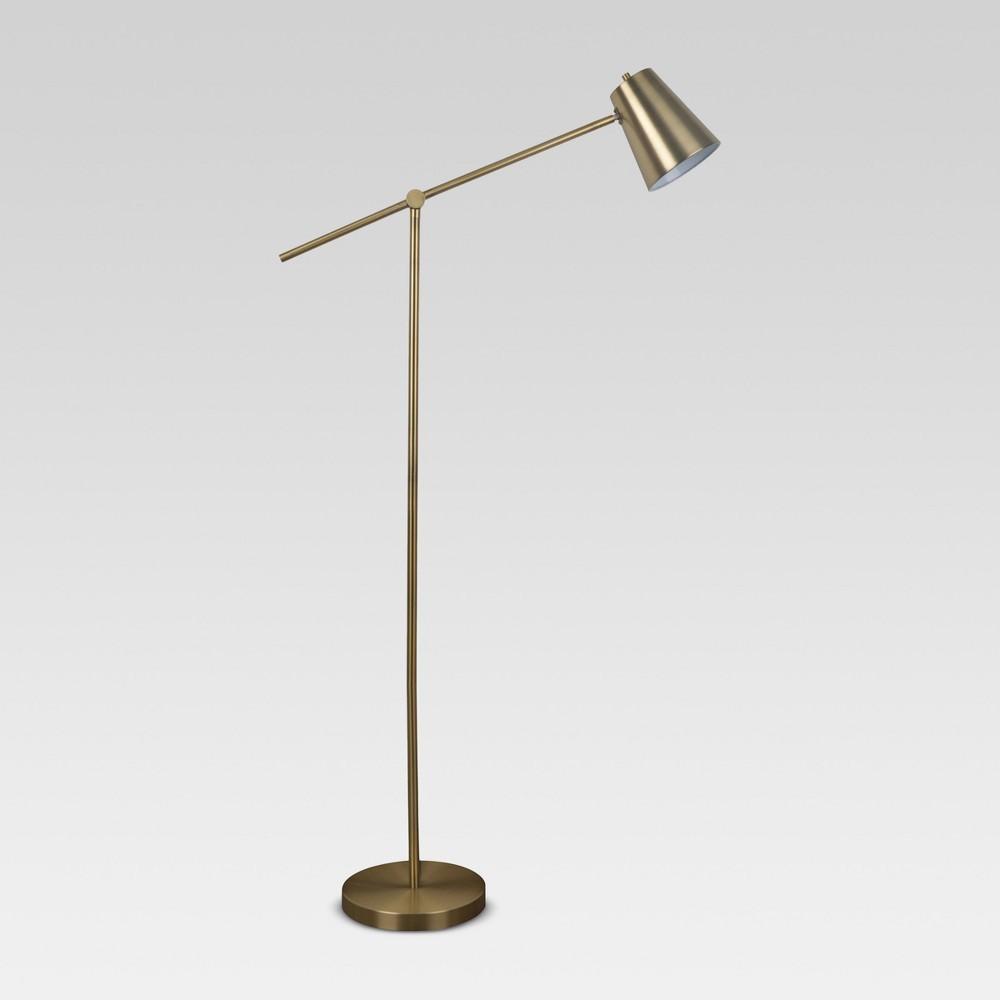 Cantilever Floor Lamp Brass (Includes LED Light Bulb) - Project 62™ | Target