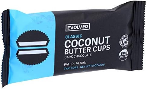 Eating Evolved Dark Chocolate Coconut Butter Cups Classic, 1.5 oz | Amazon (US)