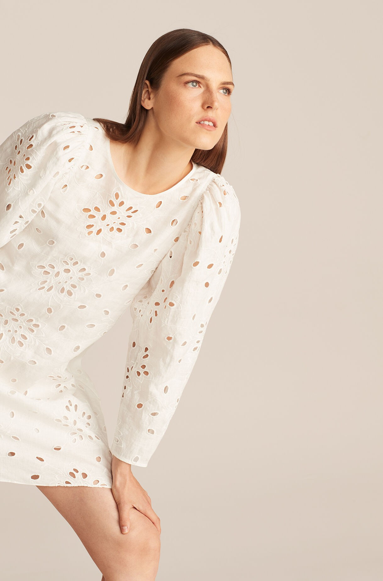 Sarah Embroidery Shift Dress | Rebecca Taylor