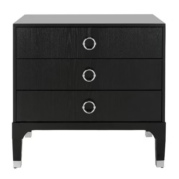 Lorna 3 Drawer Nightstand - Safavieh | Target