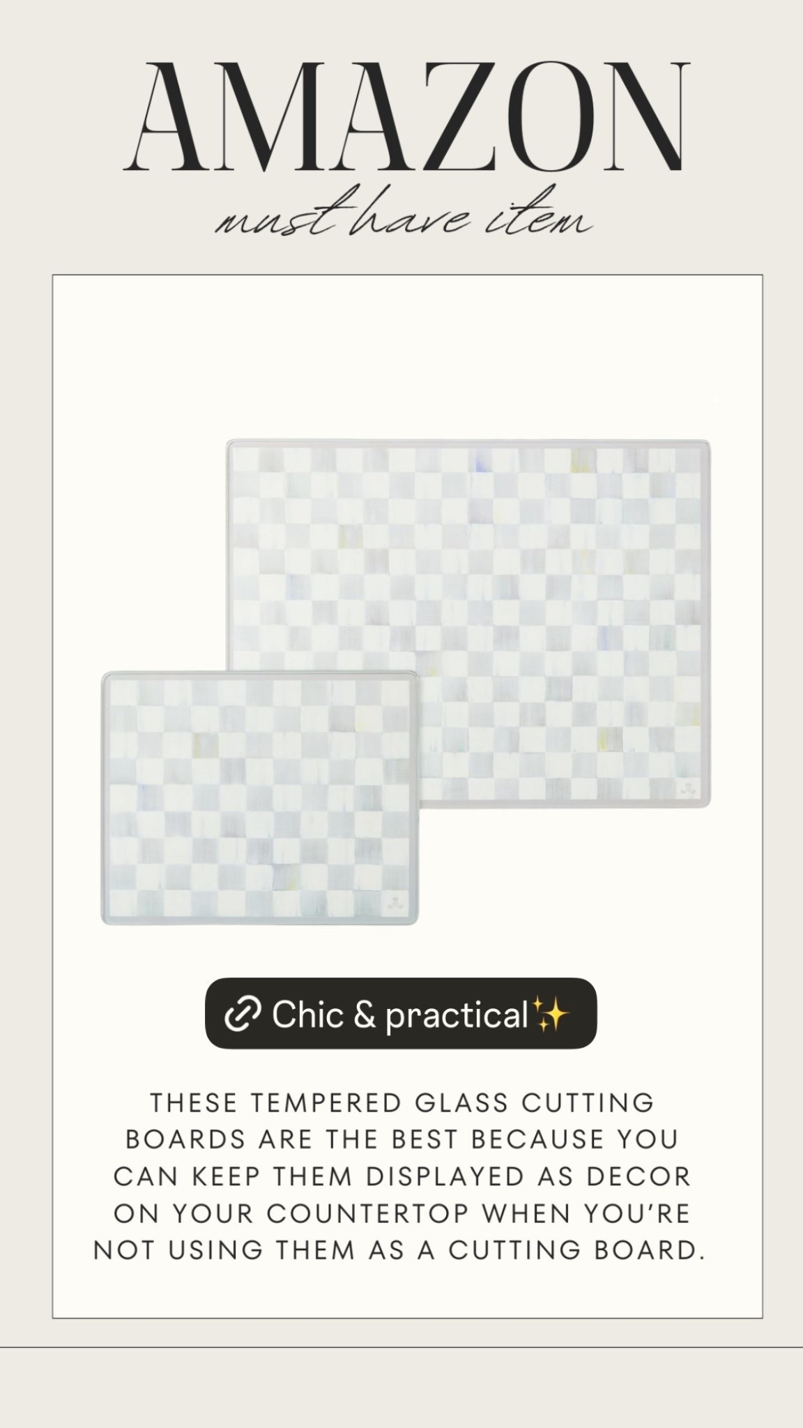 Chic cutting boards 🤍