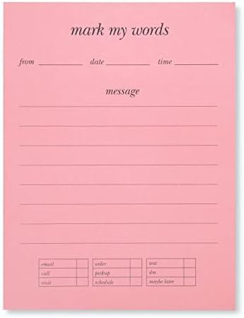 Kate Spade New York Memo Notepad, Small Scratch Pad for Notes, Cute Pink Writing Pad with 125 She... | Amazon (US)
