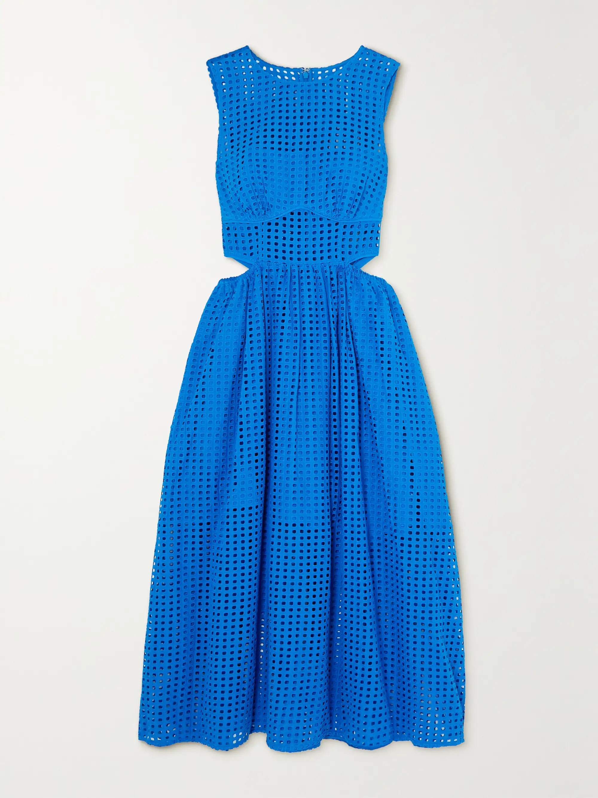 Cutout broderie anglaise cotton midi dress | NET-A-PORTER (US)
