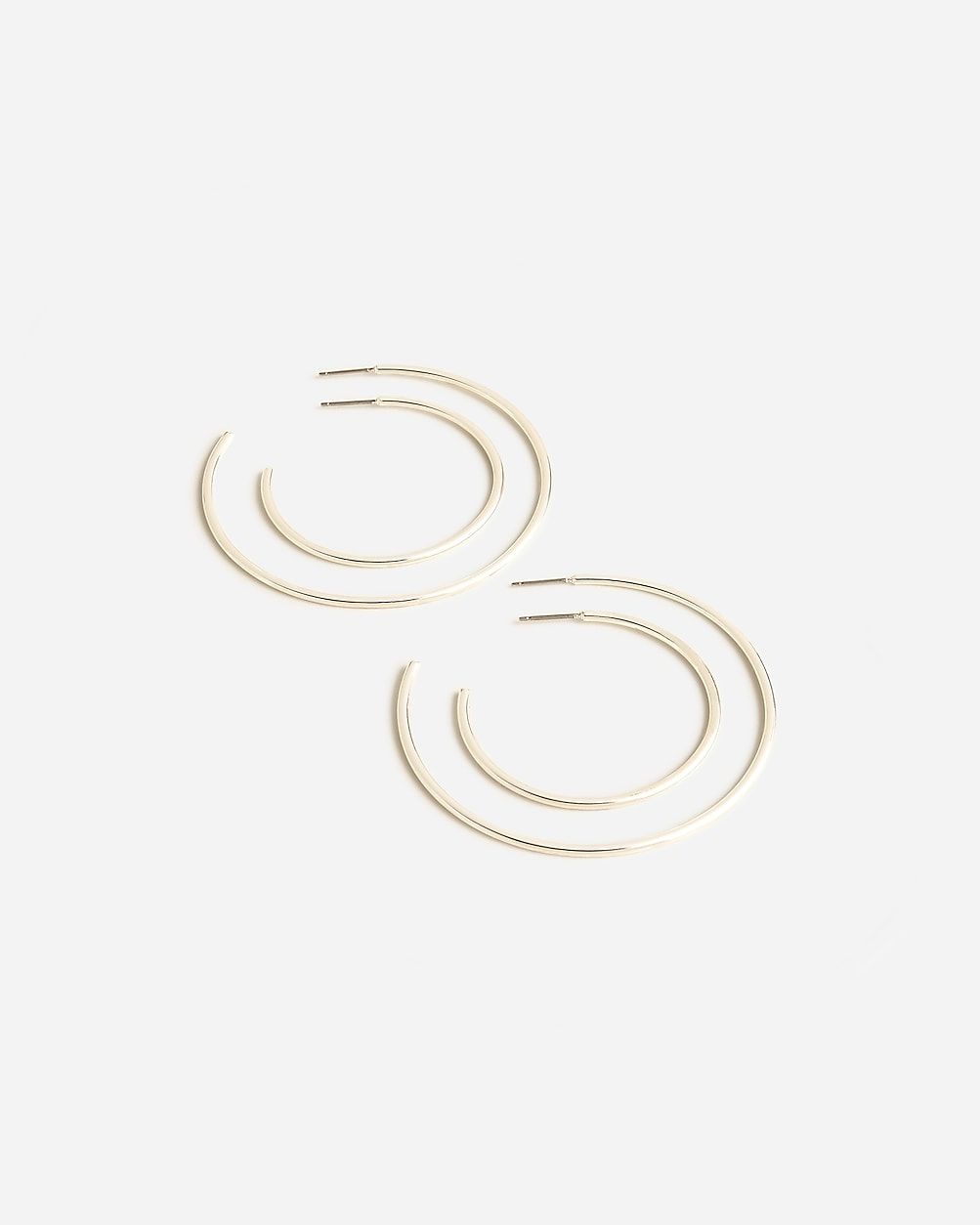 Thin hoop set-of-two earring pairs | J.Crew US
