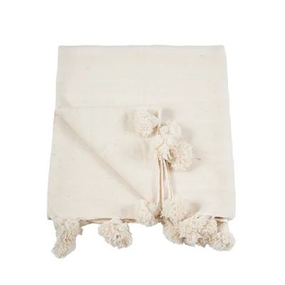 Pom Pom Wool Blanket | Wayfair North America