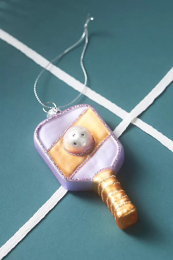 Pickleball Glass Ornament | Anthropologie (US)