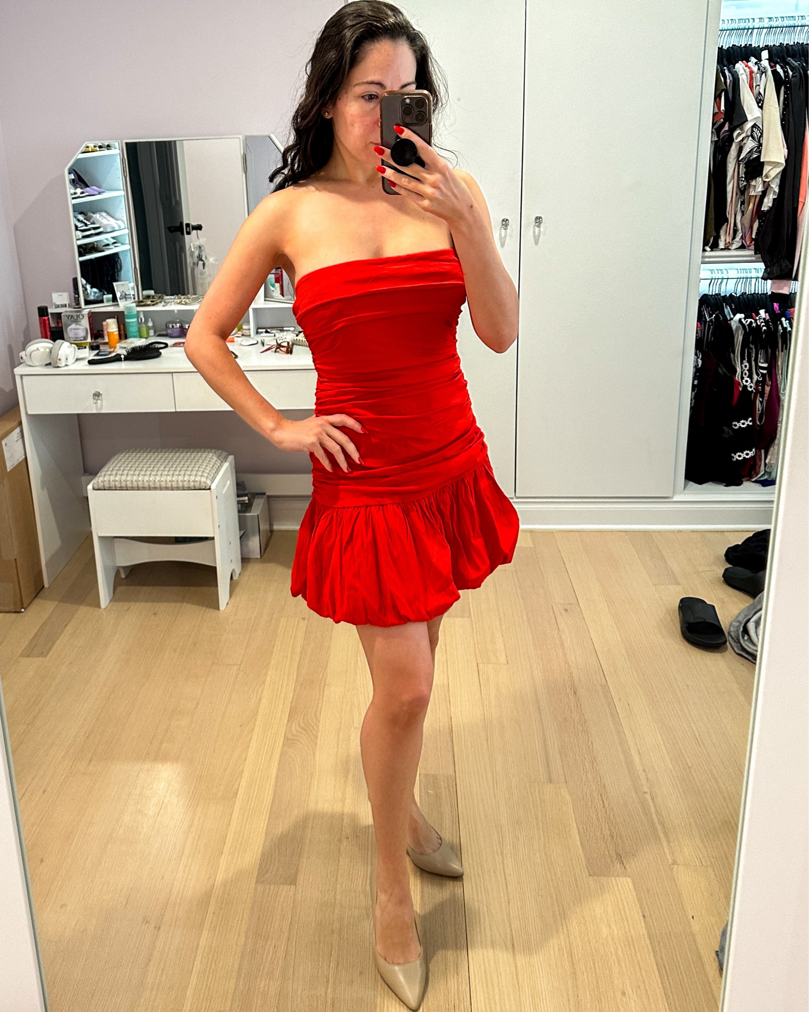 Wore this dress for a Friday night bridal shower with a romantic theme. It’s a great homecoming, wedding guest, or valentines dress. Under $100 fits true to size. 

#LTKWedding #LTKFindsUnder100 #LTKParties