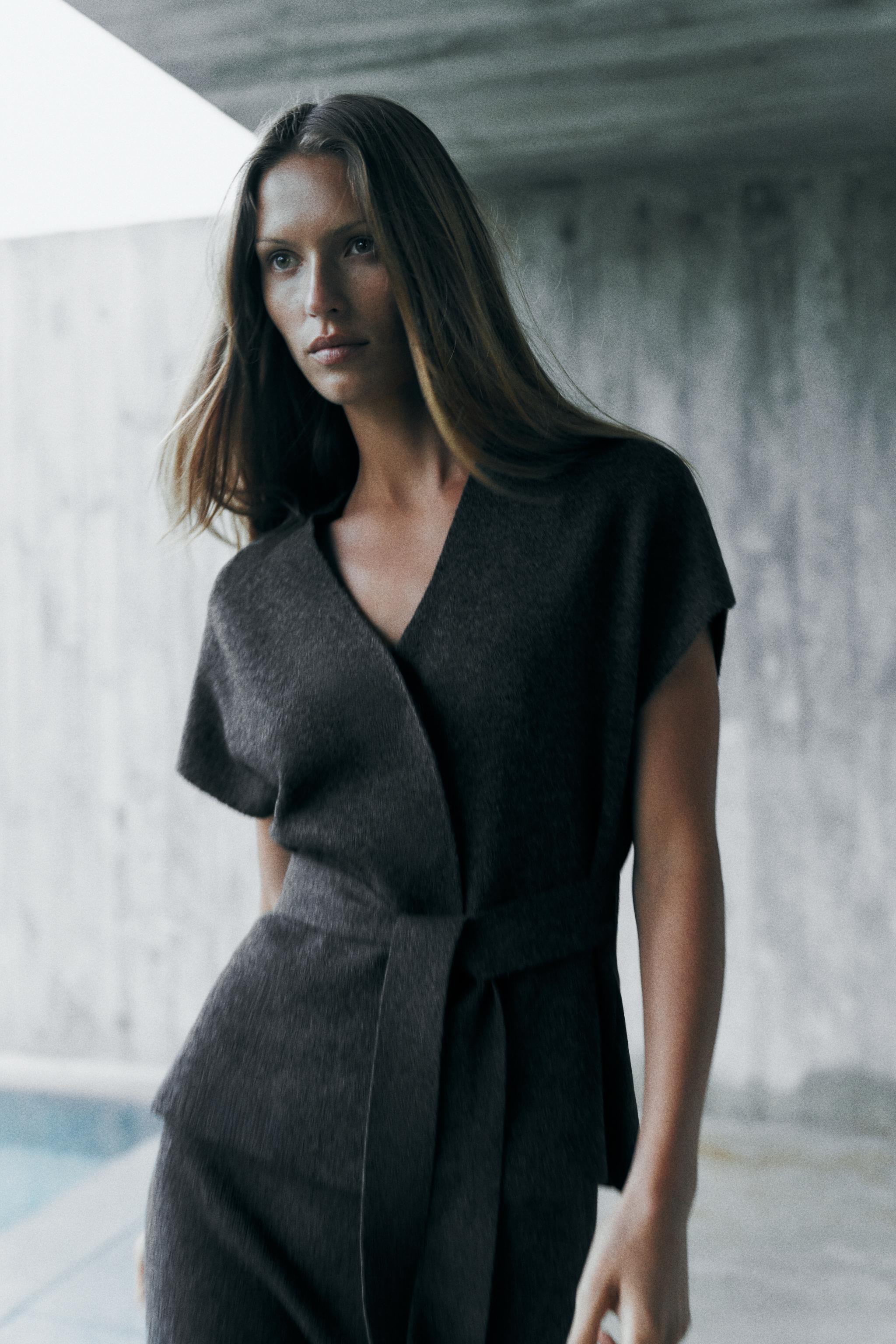 BELTED KNIT VEST | Zara US