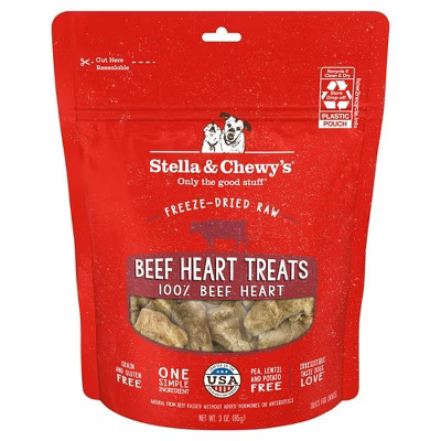 Stella & Chewy's Hearts Beef Flavor Crunchy Dog Treats - 3oz | Target