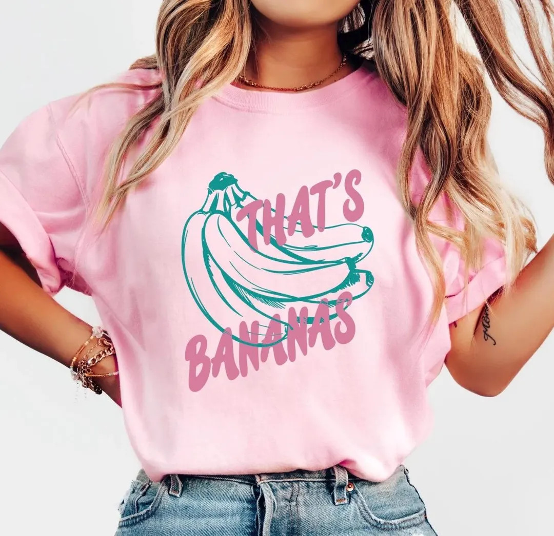 COMFORT COLORS THATS Bananas Shirt, Funny Banana Tshirt, Thats Bananas Tee, Retro Banana Shirt, F... | Etsy (US)