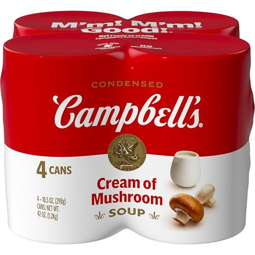 Campbell's Condensed Cream of Mushroom Soup, 10.5 Ounce Can (Pack of 4) | Amazon (US)